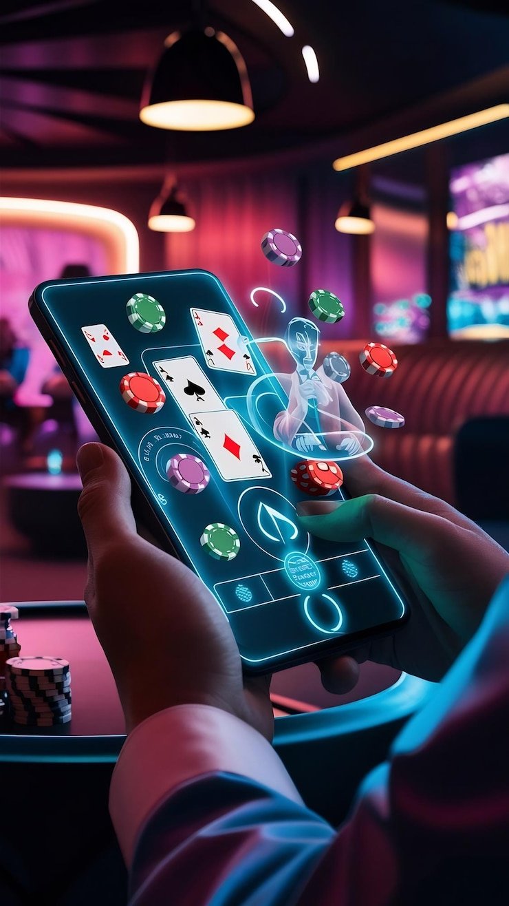 Meja Casino Hold'em dealer langsung di pinus88 dengan kamera multi-sudut